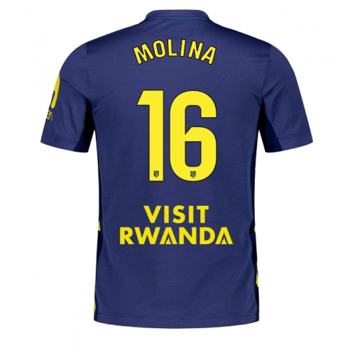 Billige Fotballdrakt Atletico Madrid Nahuel Molina #16 Replika Bortedrakt 2025-26 Kortermet Billige Fotballdrakt Atletico Madrid Nahuel Molina #16 Replika Bortedrakt 2025-26 Kortermet